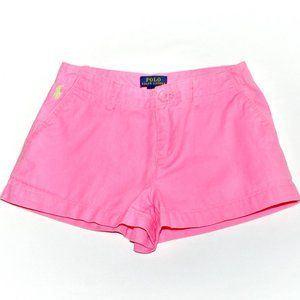 Girl's Polo Ralph Lauren Neon Pink Chino Shorts - Size 10 NWOT